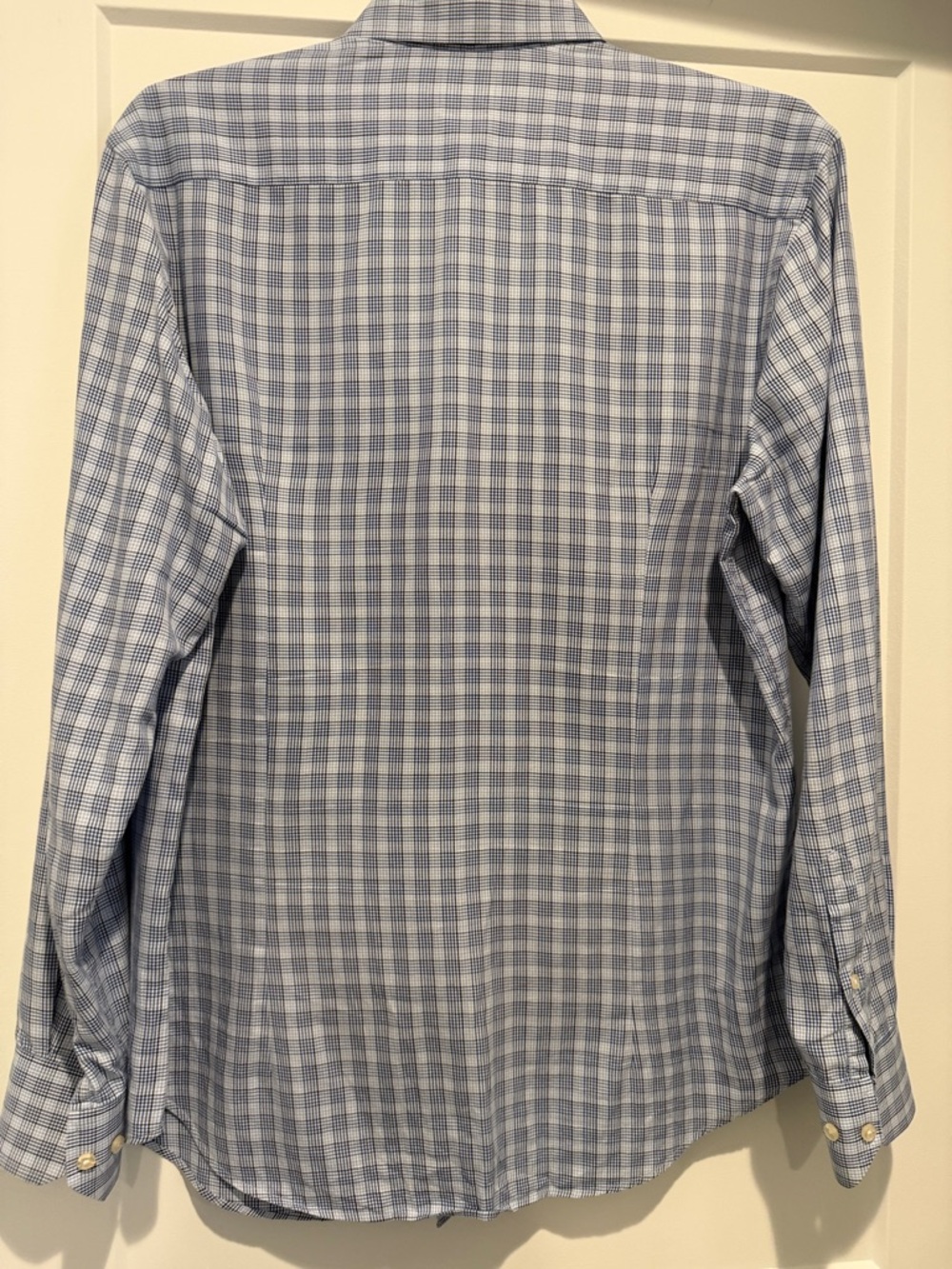Armani Collezioni Blue Checked Dress Shirt - Picture 3 of 4